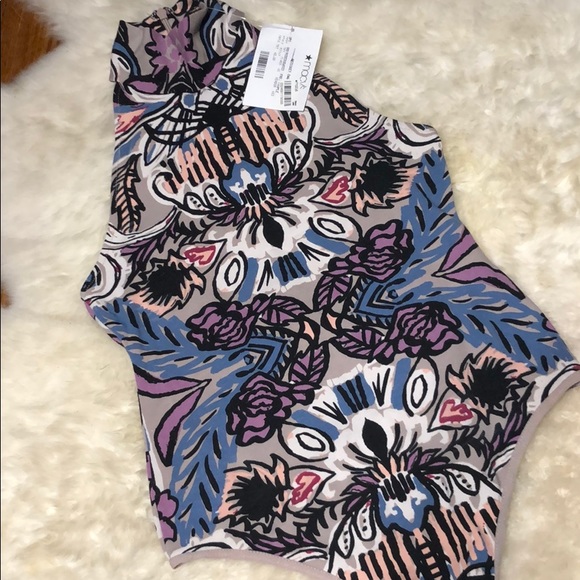 Free People Mock Turtle Neck Body Suit - Picture 2 of 6